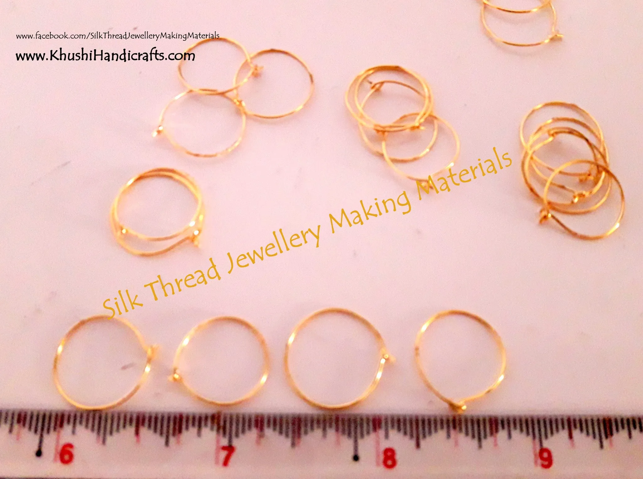 Gold Earring Hoops/Rings for making Earrings! Sold by a pack of 10 pairs