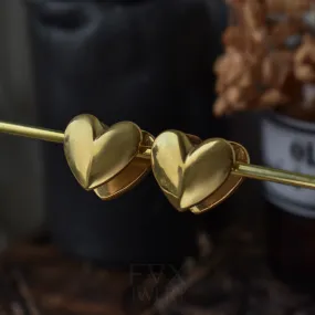 Golden Heart Ear Weights