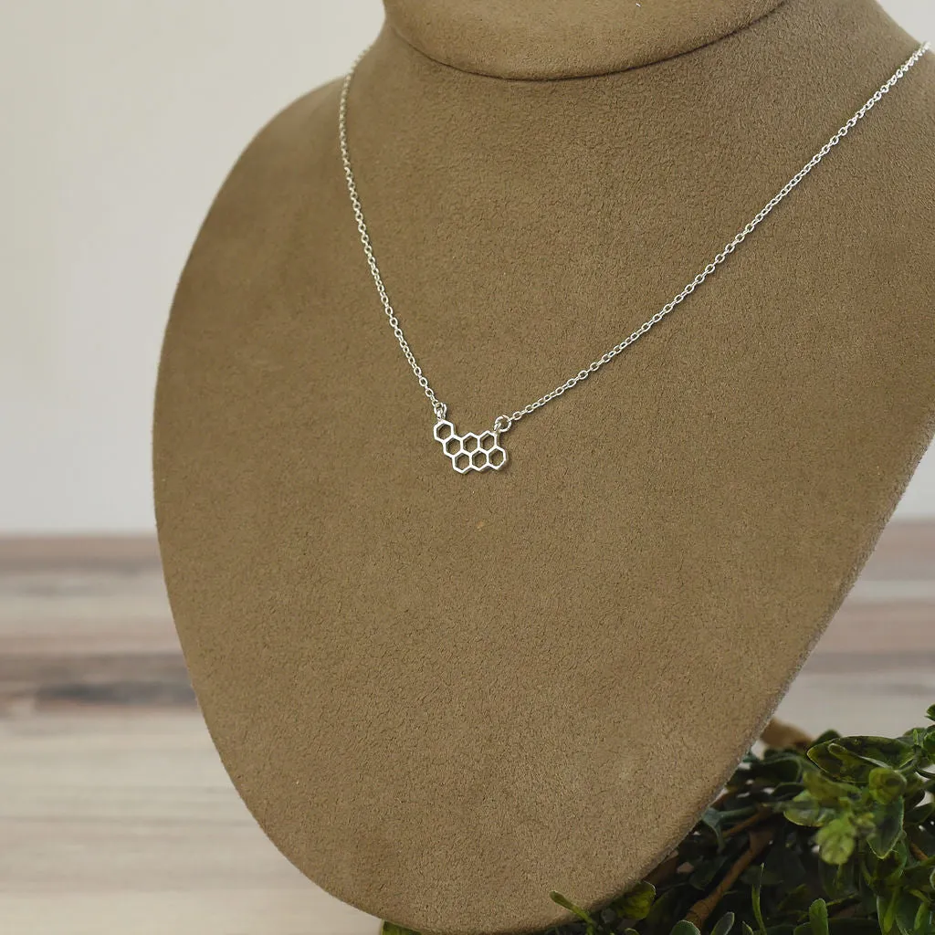 Honeycomb Pendant Necklace