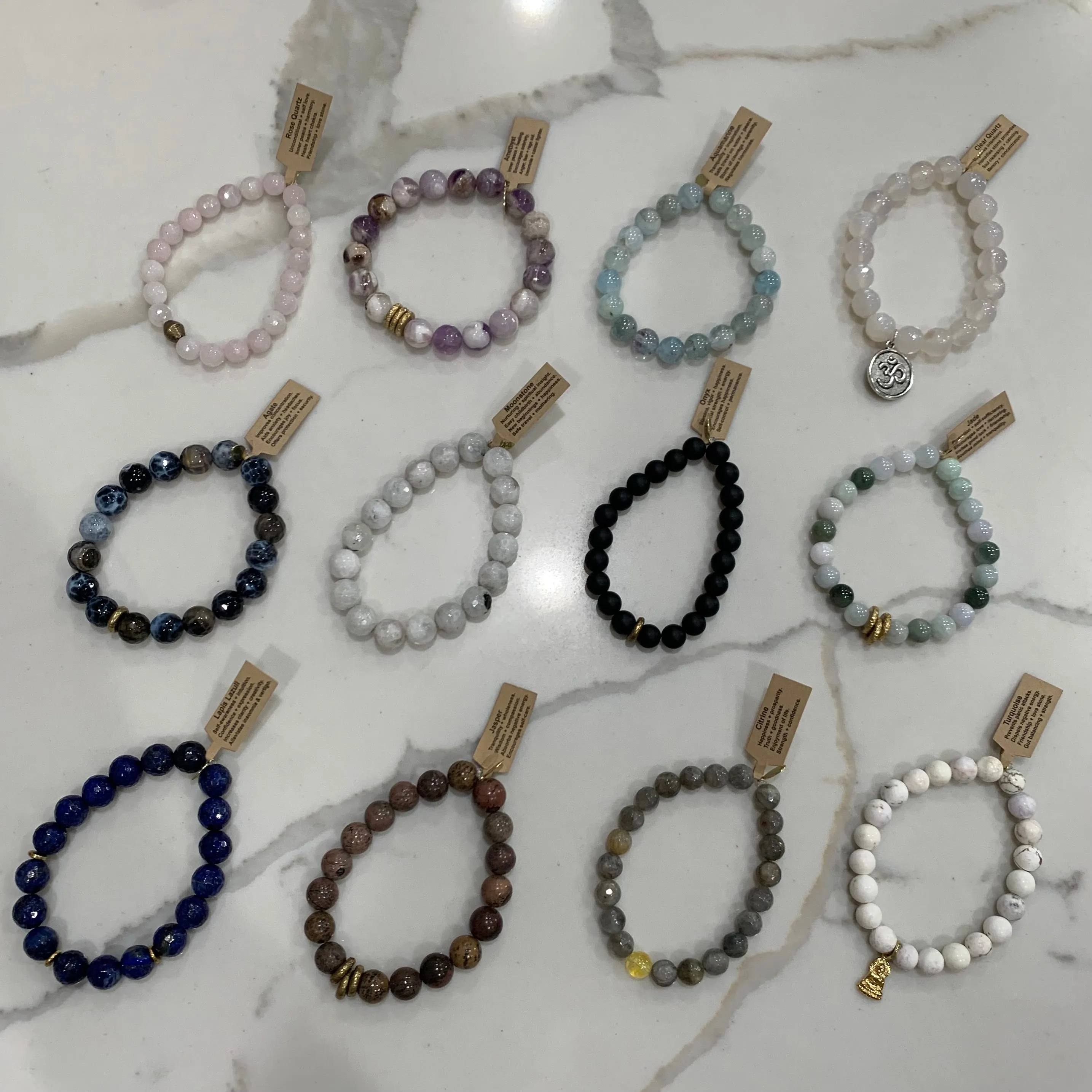 Infinite Warrior Birthstone Bracelets