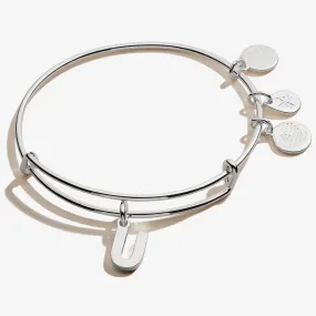 Initial U Charm Bangle