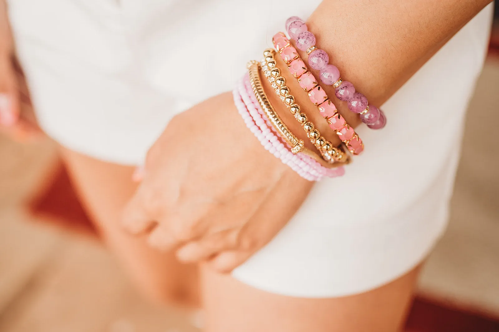 Jazzy Jewels Beaded Stacked Bracelets