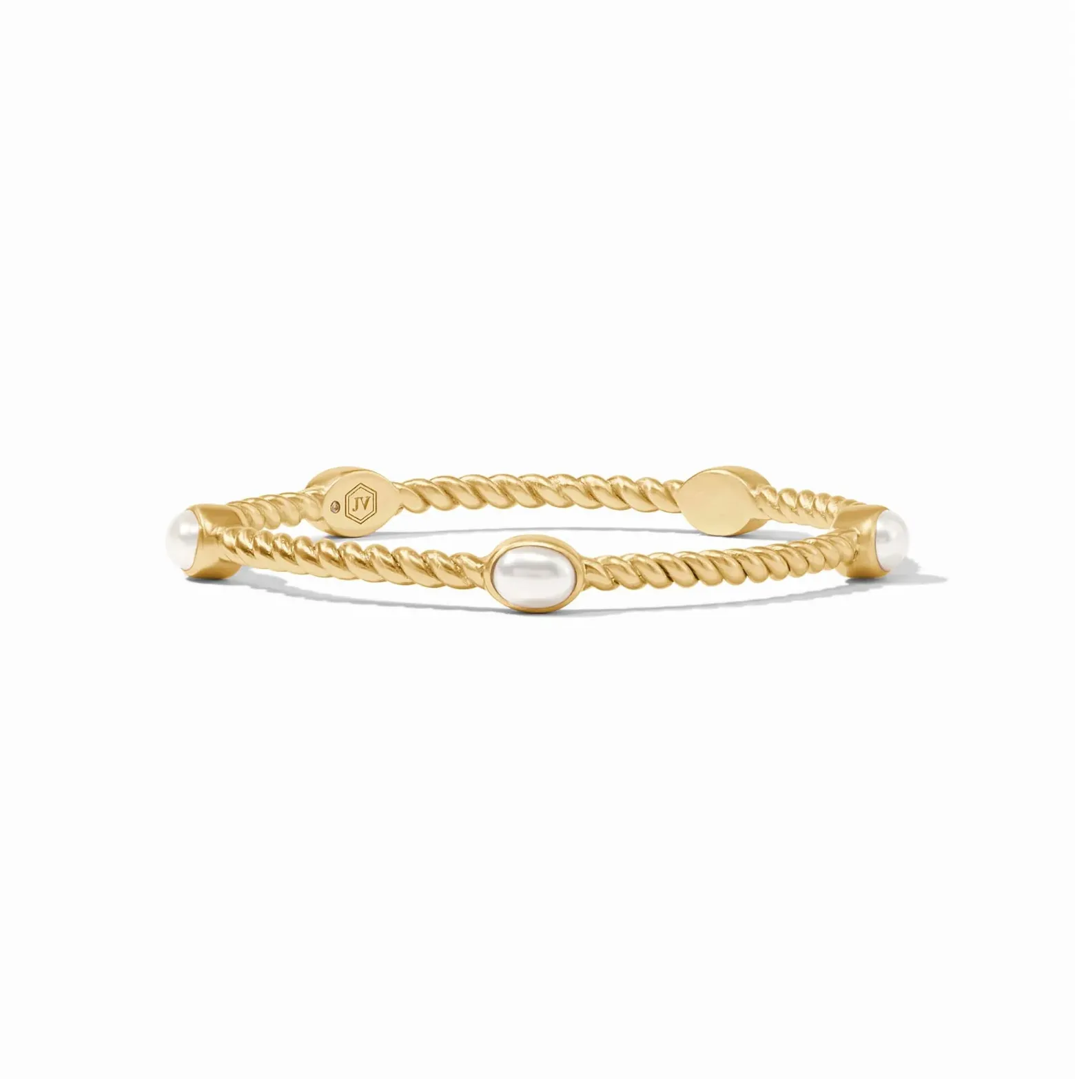 Julie Vos Nassau Stone Bangle, Pearl