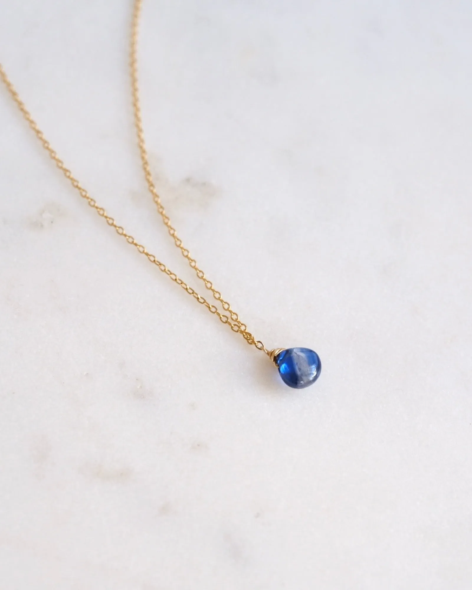 Kyanite drop necklace