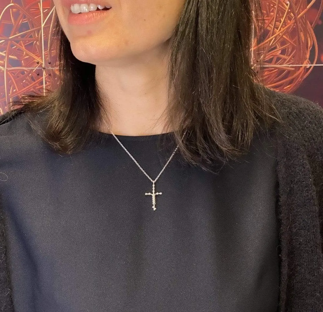 Silver Laminin Pendant Necklace