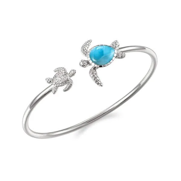 Larimar Honu Aumakua Sleek Bangle