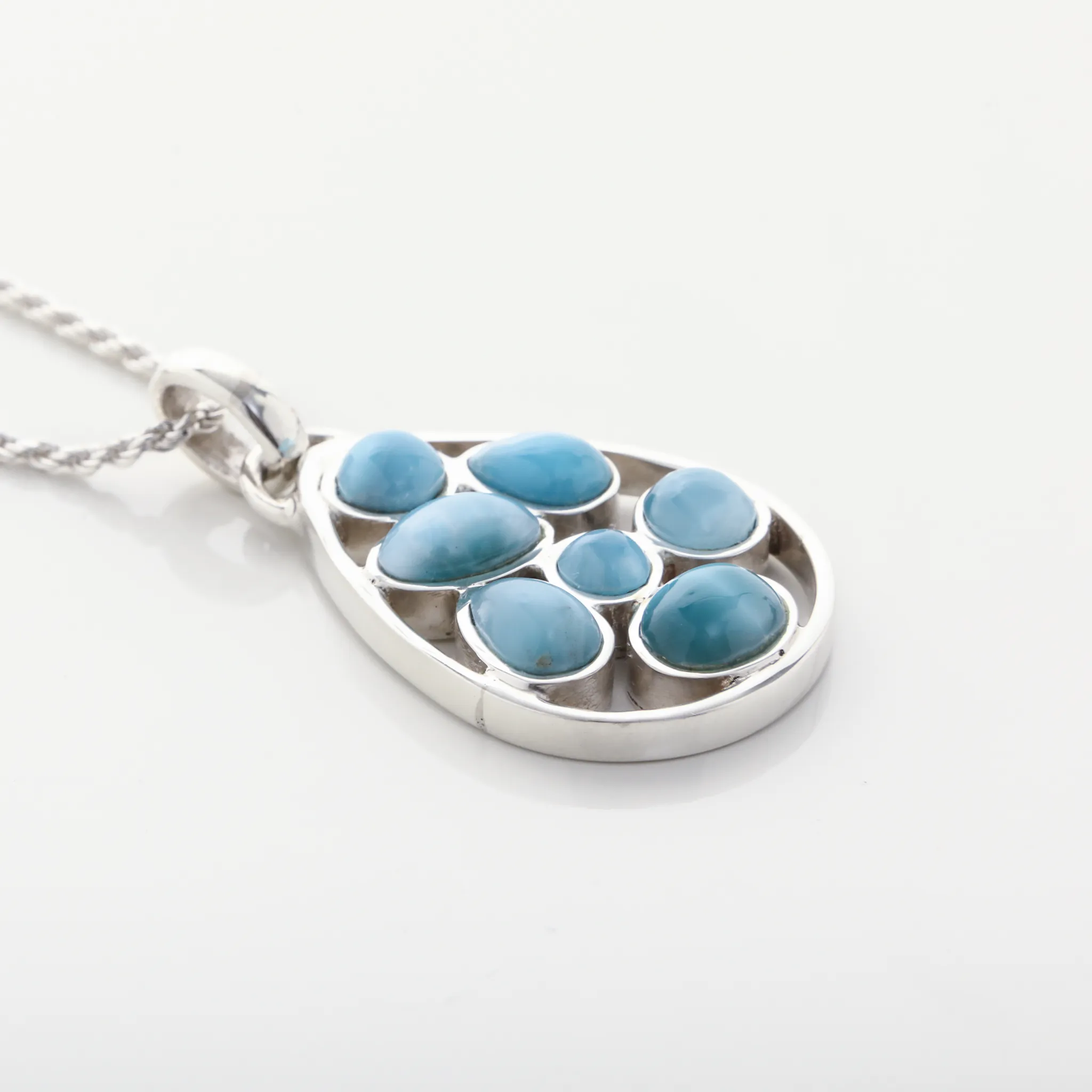 Larimar Pendant Celestial