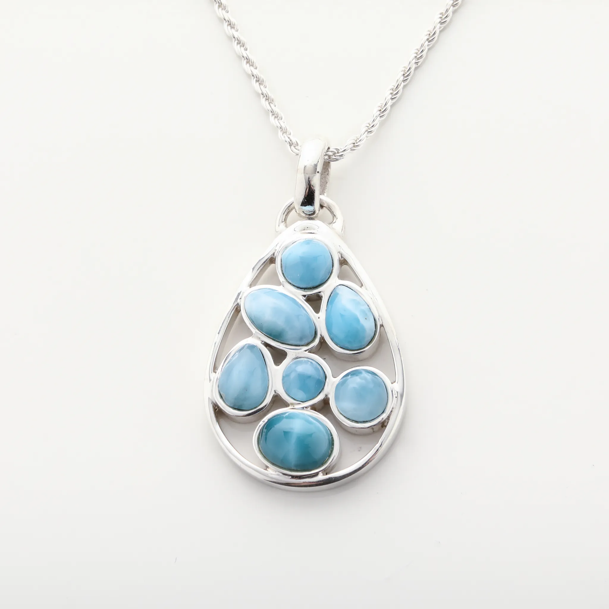 Larimar Pendant Celestial