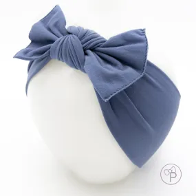 Little Bow Pip - Midnight Blue Pippa Bow