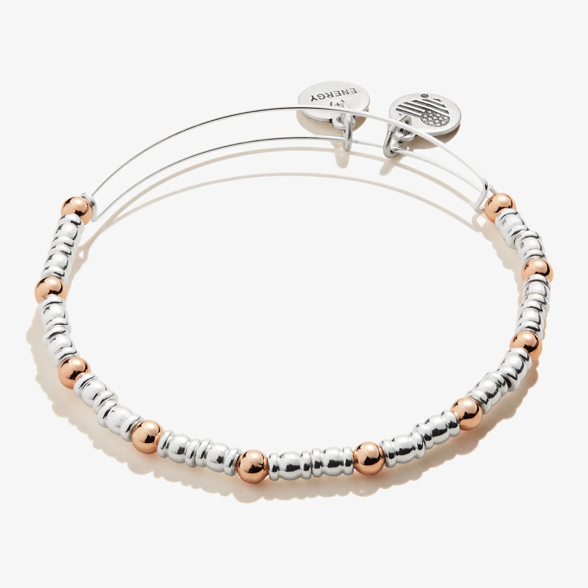 Lustrous Metal Beaded Bangle