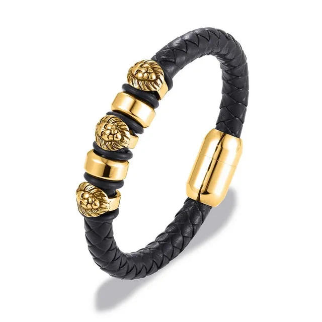 Luxurious Triple Lion Bracelets