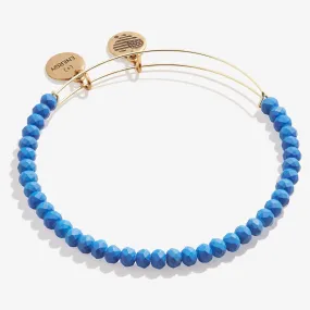 Matte Brilliance Beaded Bangle, Royal Blue