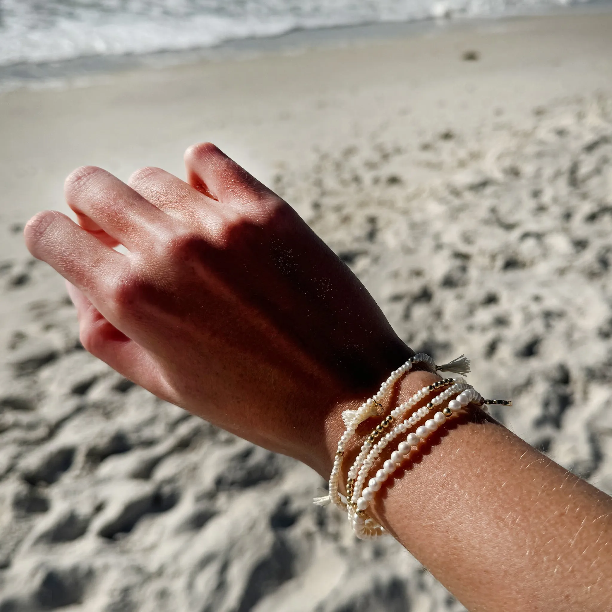 Mermaid Mini Pearl Stretch Bracelets