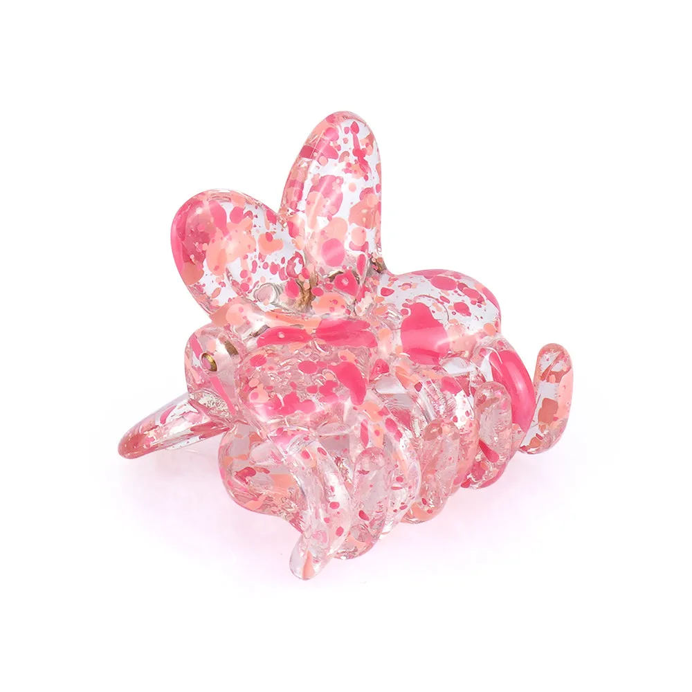 MINI BUTTERFLY SHINY PAINT SPLATTER CLIP