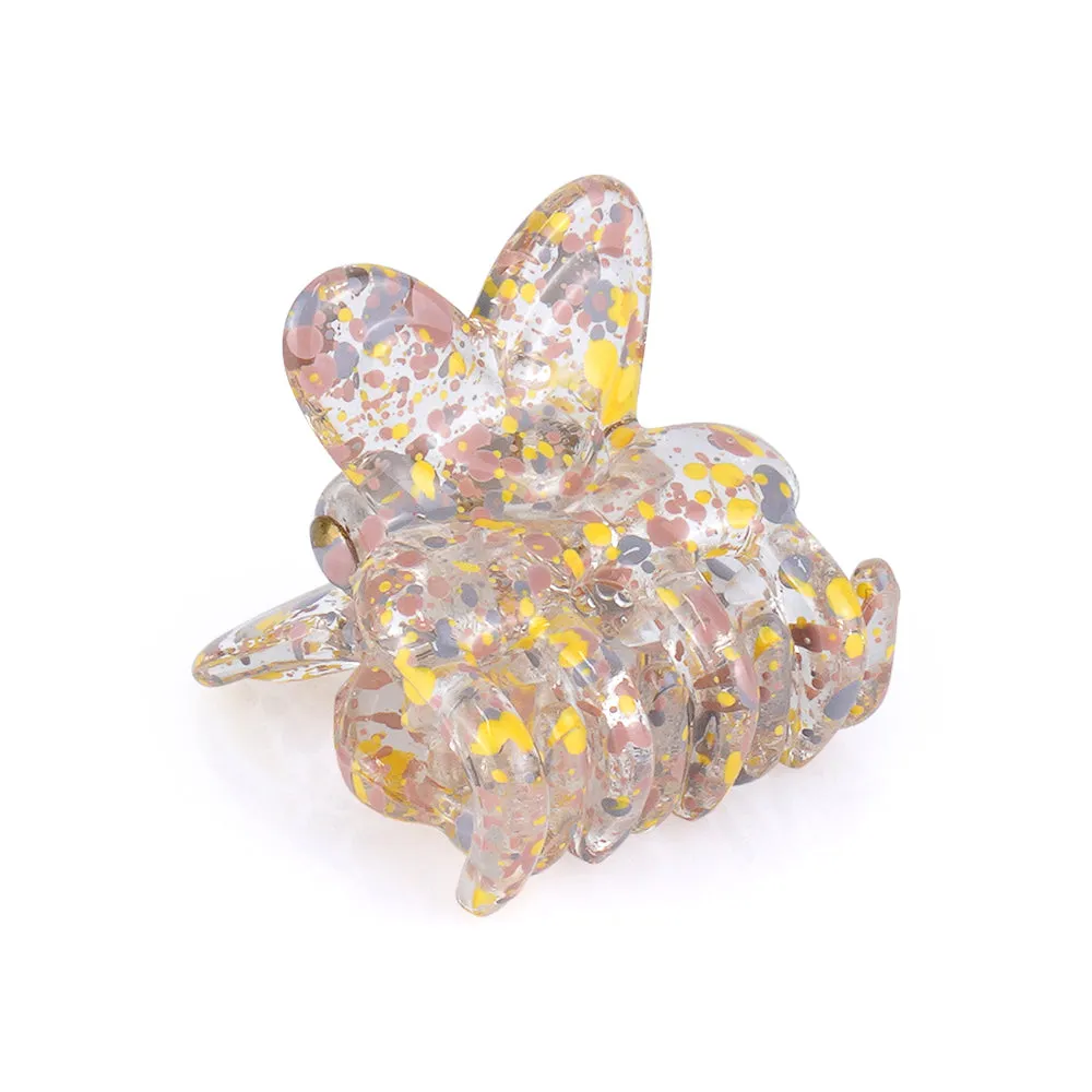 MINI BUTTERFLY SHINY PAINT SPLATTER CLIP