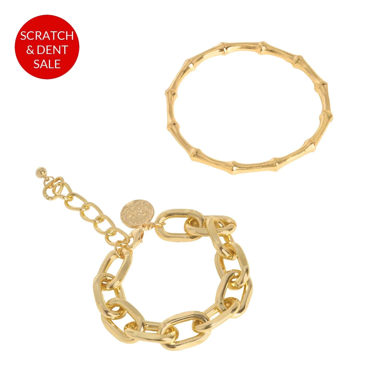 Nadia Gold Set of 2 Bracelets - Sample