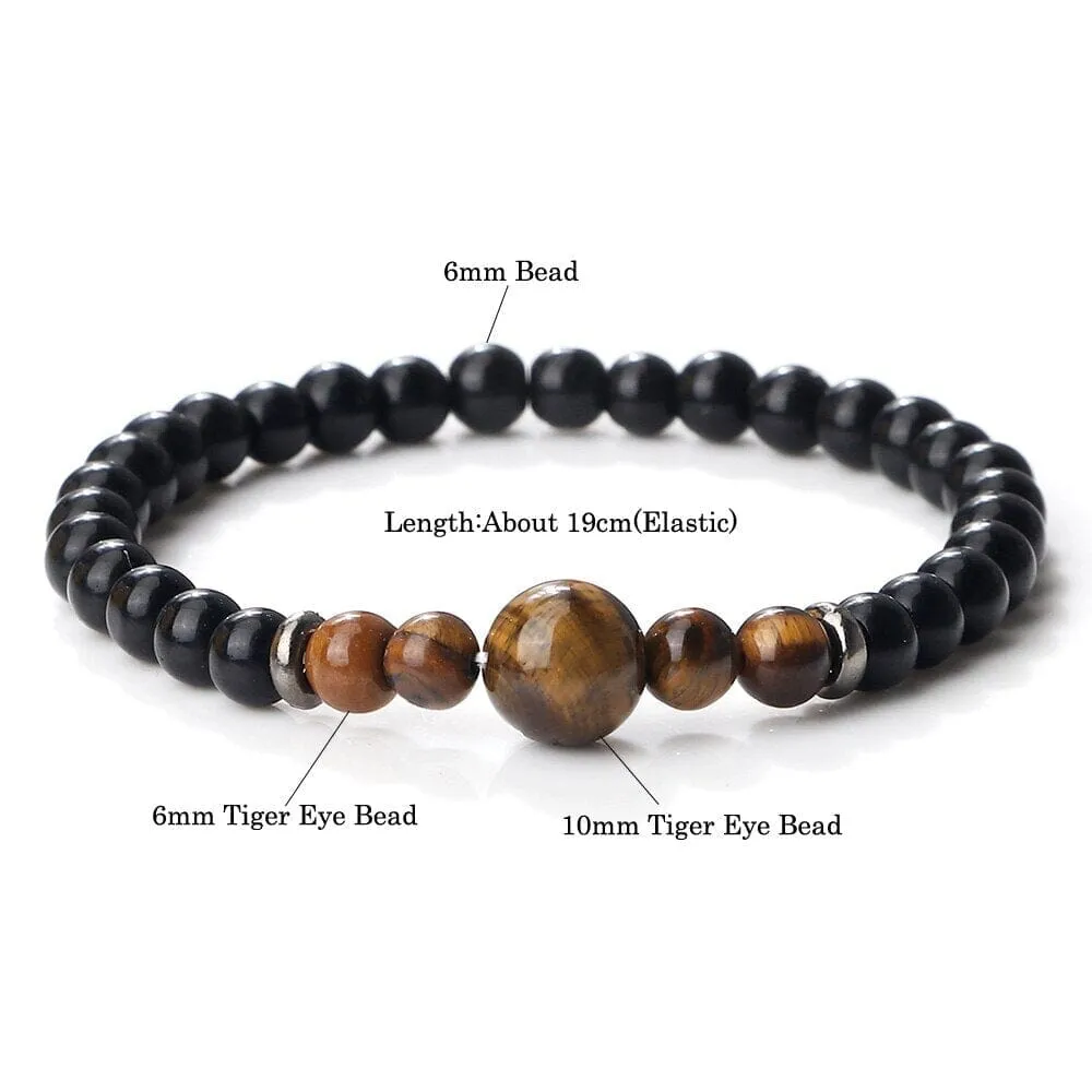 Natural Tiger Eye Malachite Healing Bracelets