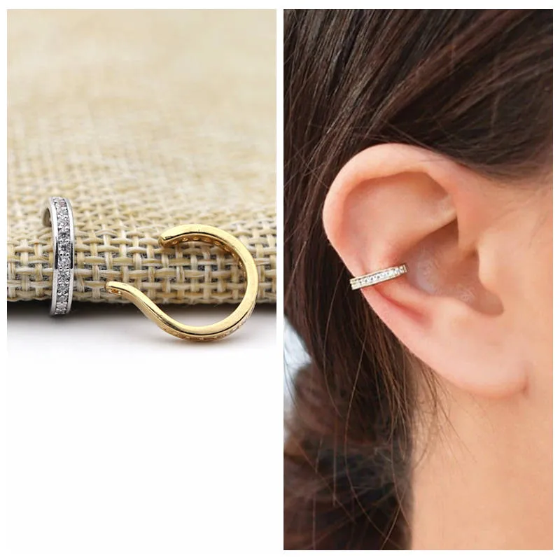 One Line C.Z Ear Cuffs - Non Piercing Ear Cuffs