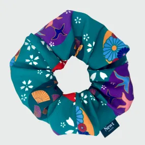 Origami Print Hair Scrunchie