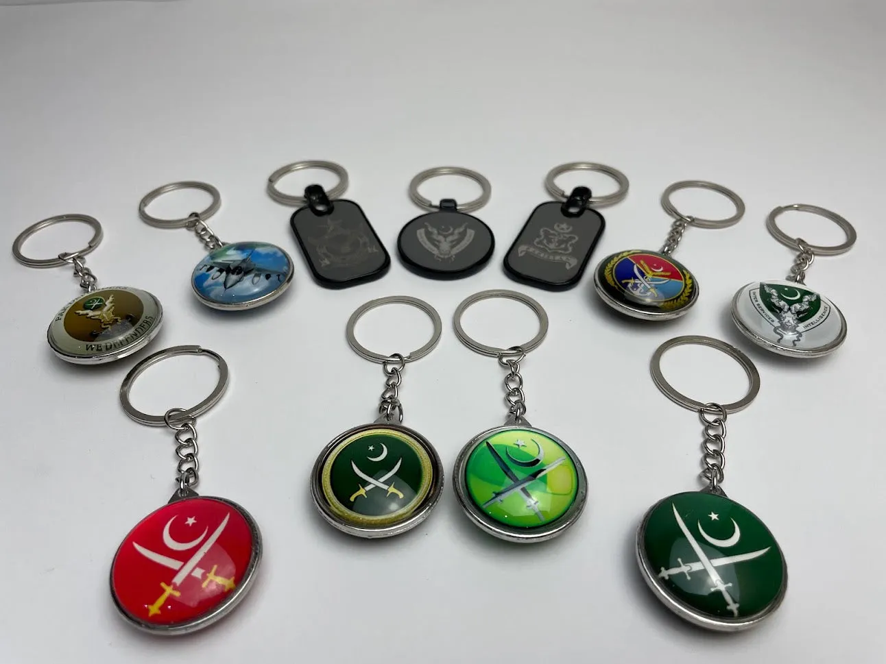 Pak Army Navy AirForce Logo Key Rings - Best Pakistan Forces Metal Key Chains