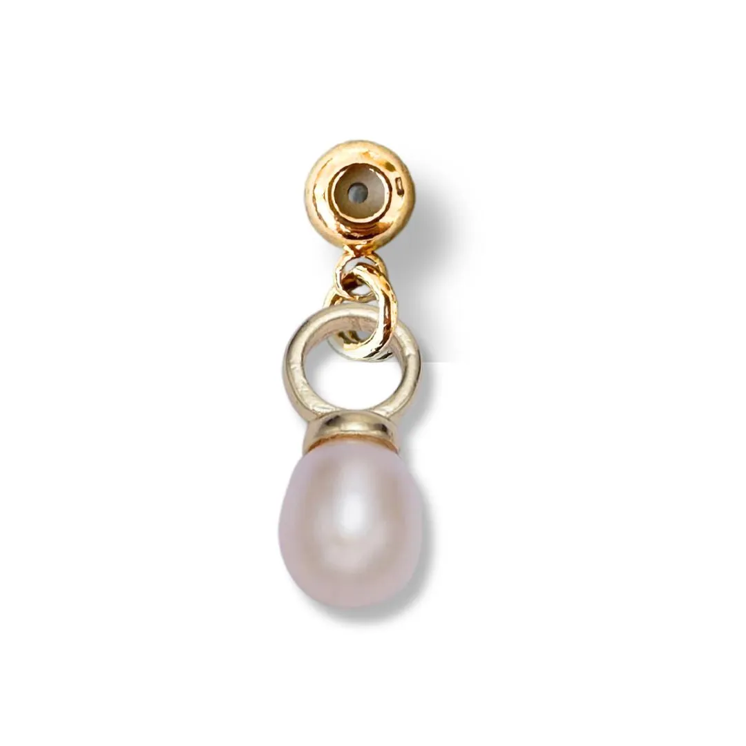 Pearl Drop Drop Charm - Kinsey Charm Bar