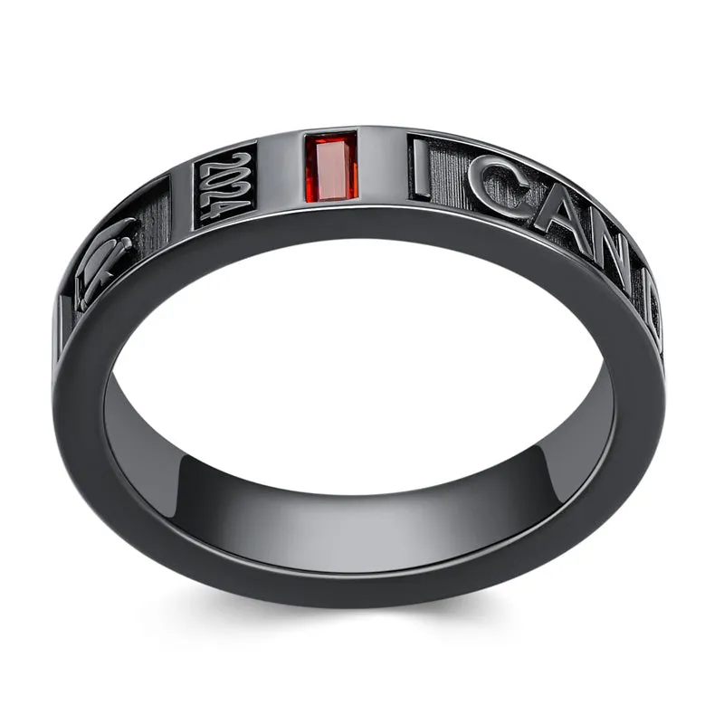 Personalied 2025 Mens Class Ring 925 Sterling Sliver Graduation Ring High School Rings for Men Birthstone College Ring