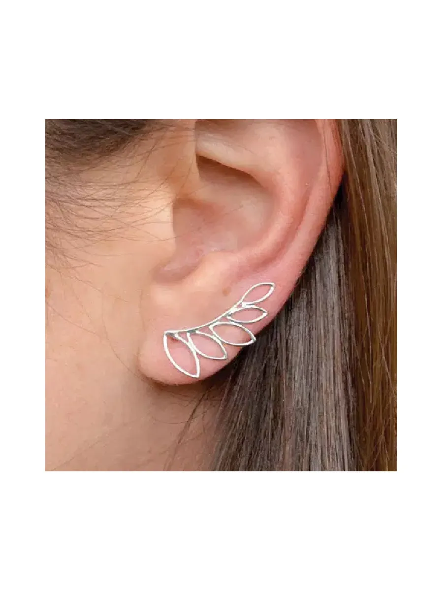 Petal Ear Climber Earrings