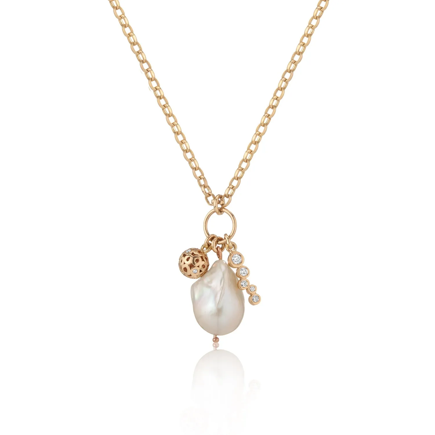 Petal Pearl Charm Pendant