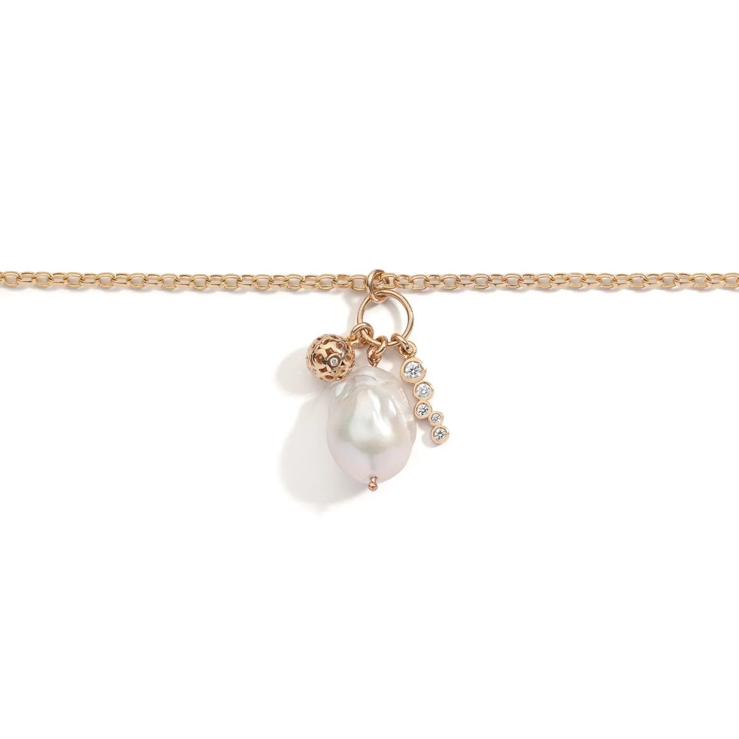 Petal Pearl Charm Pendant