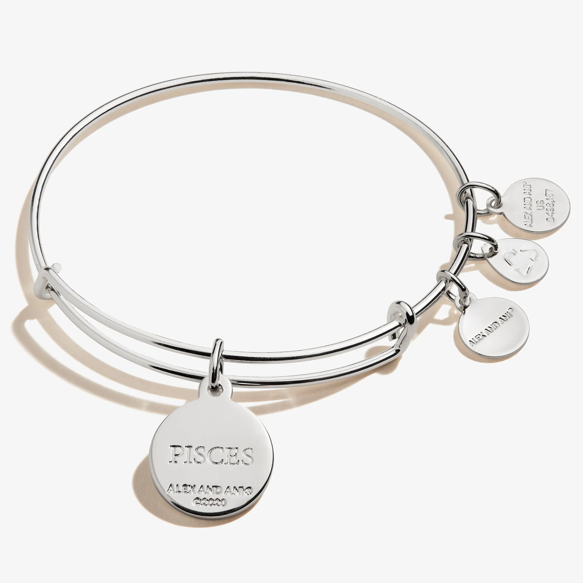 Pisces Zodiac Charm Bangle, Color