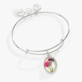 Printed Flower 'Grandmother' Charm Bangle