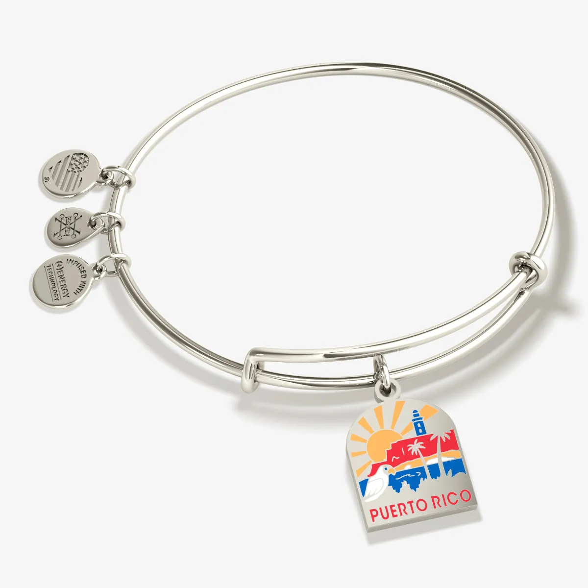 Puerto Rico Charm Bangle Bracelet