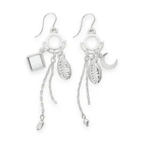 Puka Shell Cluster Drop Earrings