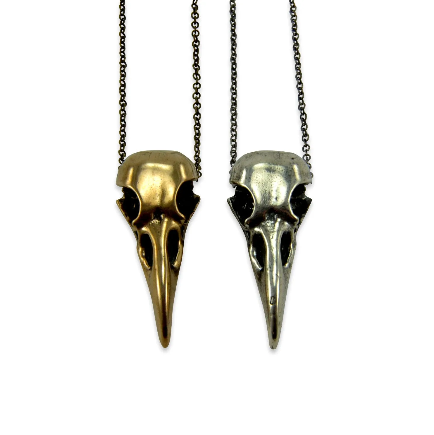 Raven Skull Necklace