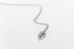 rhodium may necklace