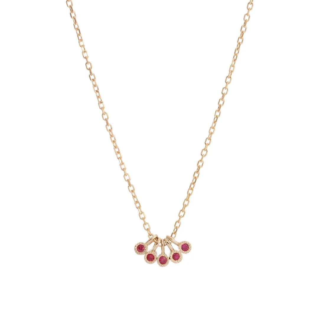 Ruby Milestones Necklace