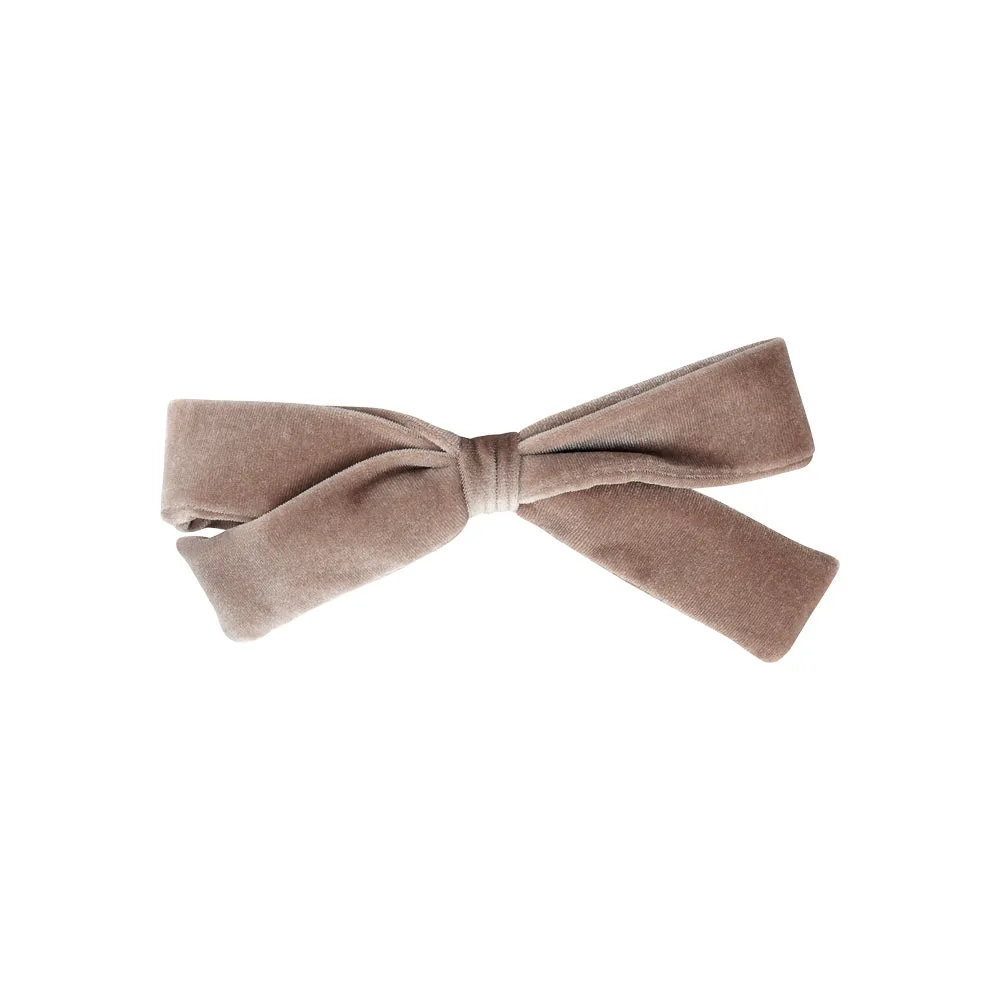 SHORT VELVET BOW