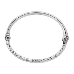 SIL CHARMING HINGED BANGLE