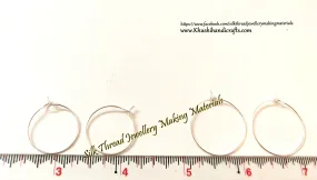 Silver Earring Hoops/Rings for making Earrings! Sold by a pack of 9 pairs