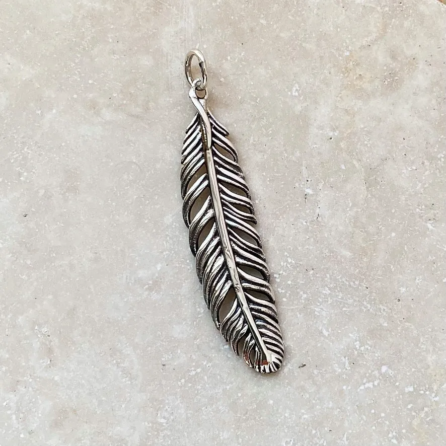 Silver Feather Pendant