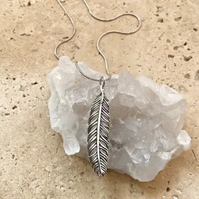 Silver Feather Pendant