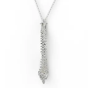 spine necklace | silver