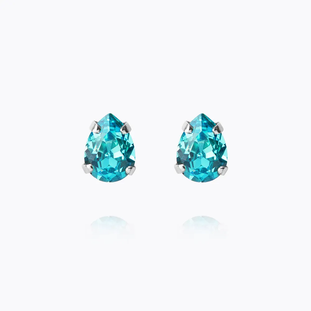 Superpetite Drop Earrings / Aquamarine