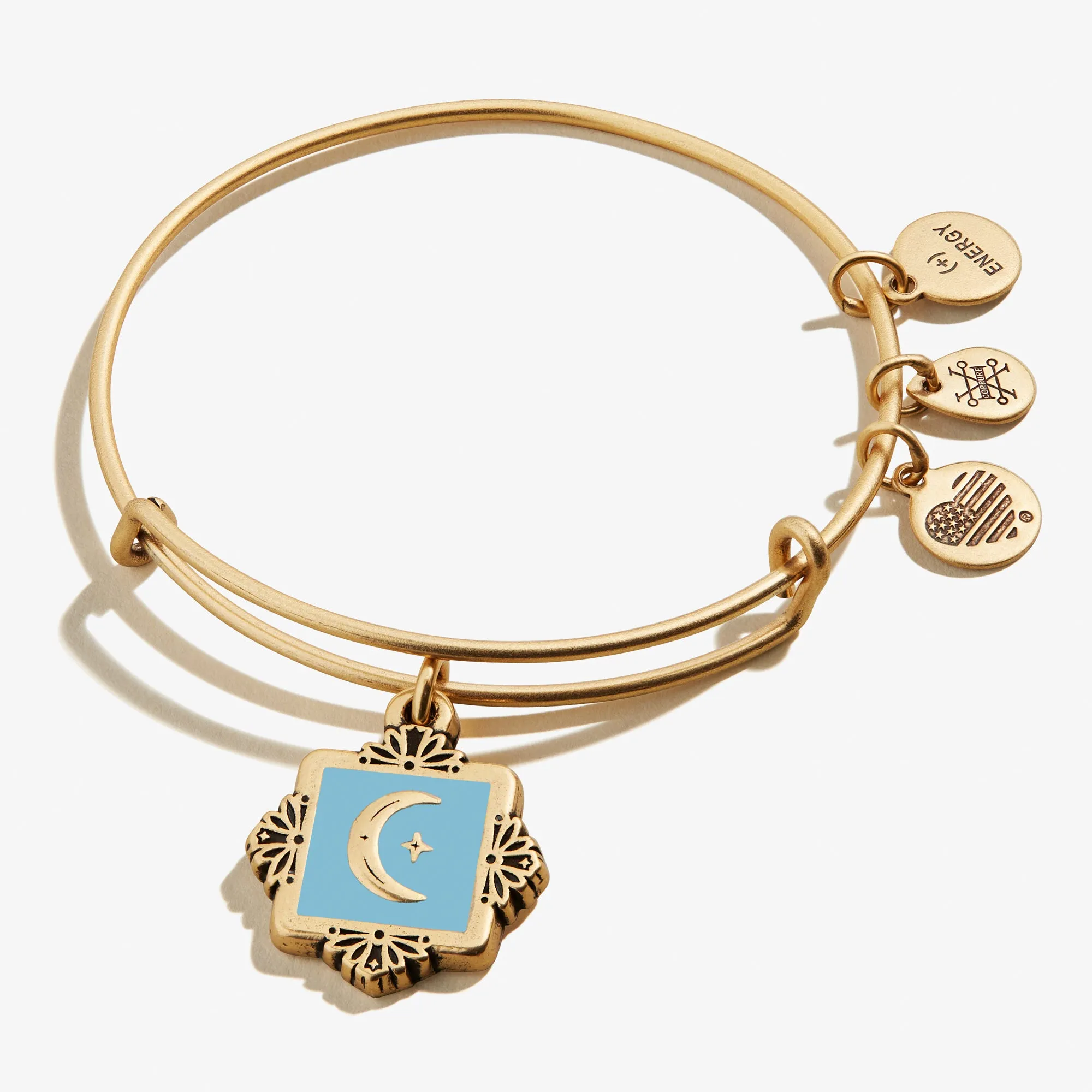 Token of Wisdom Moon Charm Bangle