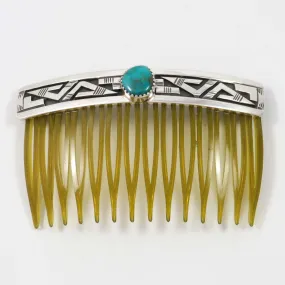 Turquoise Hair Comb