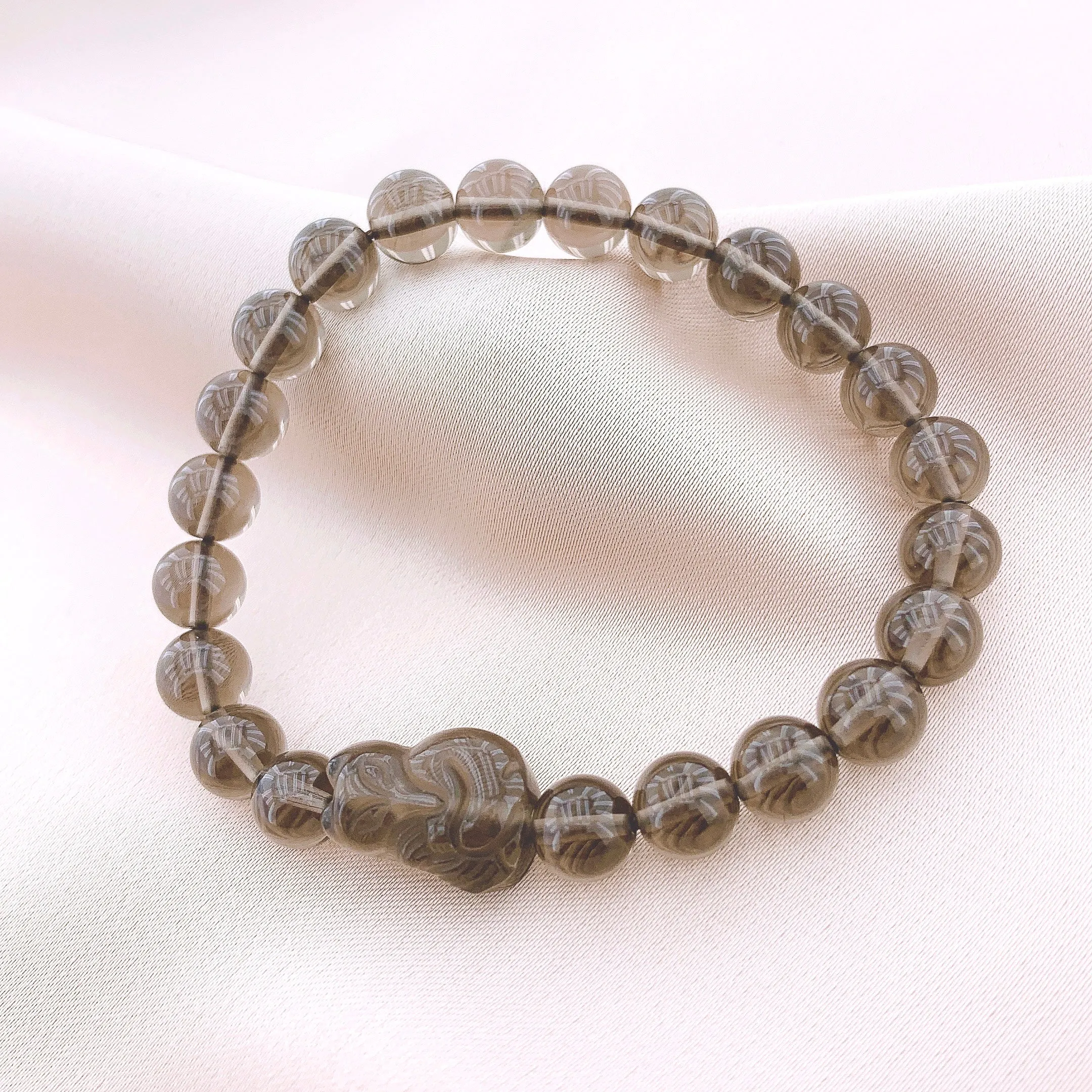 Women's Fashion Tea-coloured Crystal Beads Gemstone Bracelets